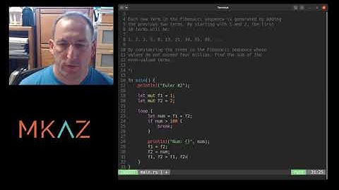 Euler #2 in Rust - Even Fibonacci numbers