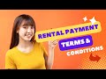 Rental payment terms  conditions