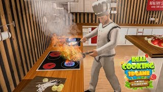 실제 요리 게임 3D - 가상 주방 요리사 - Android 게임플레이 예고편 screenshot 1