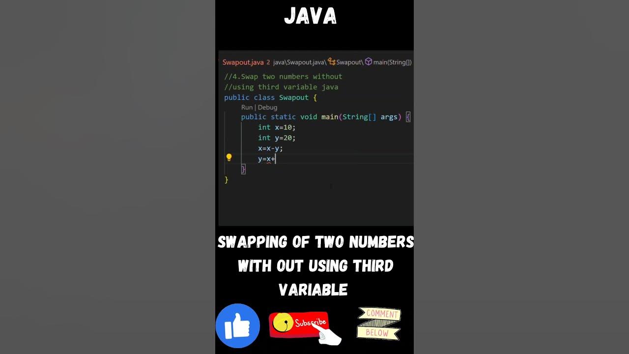 swapping of two numbers without using third variable in python #python ...
