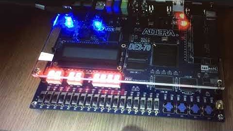 FPGA LED blink with 3 to 8 Decoder in DE2-70