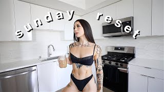 My Sunday Reset Routine: Workout, Cleaning, Healthy Meal Prep & Self Care