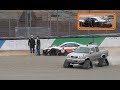 埋まりました(^-^; キャタピラ出番す STANLEY-NSX救出 メーカー合同テスト SUPERGT 2021.02.26