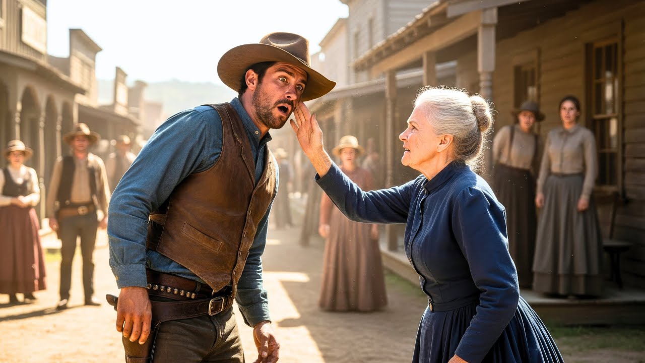 Высокомерный ковбой проявил неуважение к бабушке города. Её ответ шокировал всех.