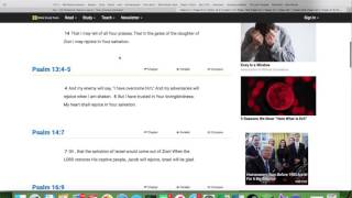Information How to study the Bible using BibleStudyTools.com News