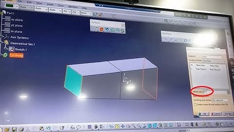 Mid surface option in CATIA V5 surface modeling