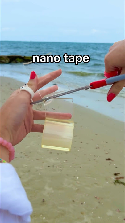 I Made a SAND NANO TAPE BUBBLE at the Beach! 😱🏖️⏳