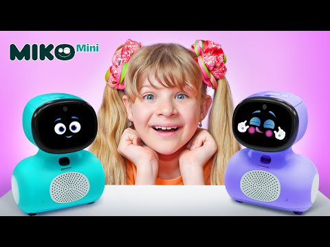 Miko Mini meets Diana and Roma - Smart Robot for Kids!