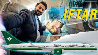 Unique SKY IFTAR 🤩 Iftar in Flight & Ride in TESLA | Dubai to Jeddah