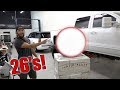 OUR SEMA WHEELS ARE HERE! THE BIGGEST WHEELS I'VE EVER OWNED!