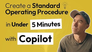SOP creation in 5 minutes with Copilot