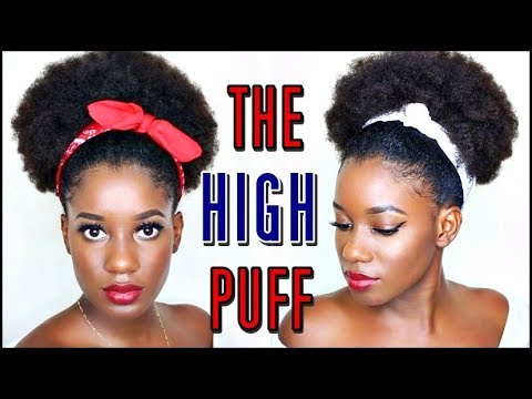 TRY THIS | High Puff On Natural Hair - YouTube