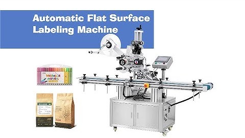 ZONESUN ZS-TB150P2 Cosmetic Flat Bottle Bag Pouch Flat Surface Labeling Machine