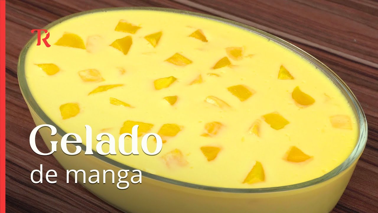 Faça esse gelado de manga e surpreenda toda a sua família! Muito fácil e saboroso!