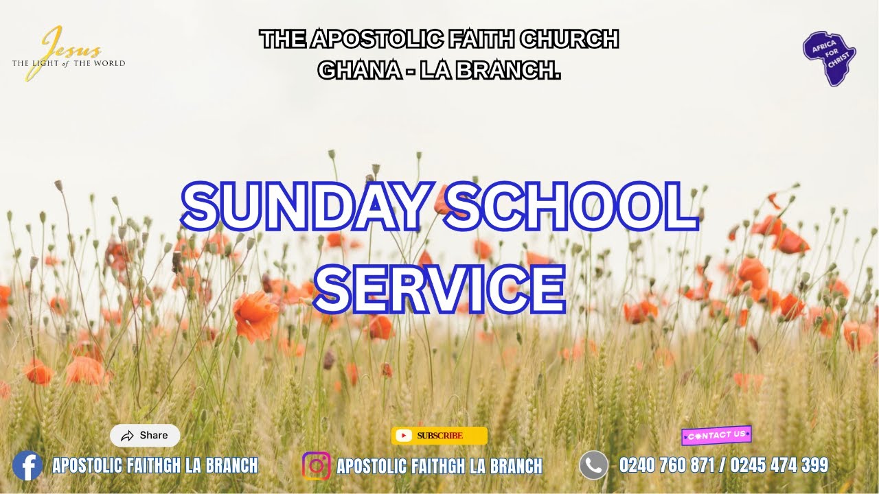 SUNDAY SCHOOL || GOD'S PRESENCE AT MOUNT SINAI II 01-03-2026
