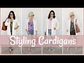 How to Style Long Cardigans for Women Over 40 | How Mature Women Wear Long Cardigans