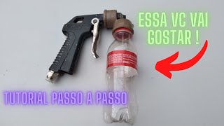 PISTOLA DE PINTURA CASEIRO COM MINI GARRAFA PET, MUITO FÁCIL E ECONÔMICA, TUTORIAL PASSO A PASSO !!
