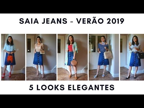 saia jeans verão 2019