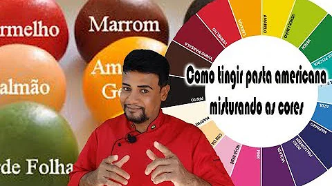 Como fazer cores em pasta americana?