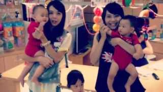 20130929(8M21D)亮小宇 筠小庭(10M17D) 健寶園寶寶爬行比賽,好玩耶❤