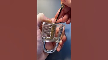 Transparent lock picking #shorts #lockpicking