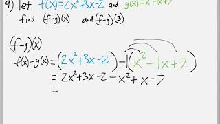 Math 119 : 5.1 #9 (Intermediate Algebra Tutorial : Adding & Subtracting Polynomials)