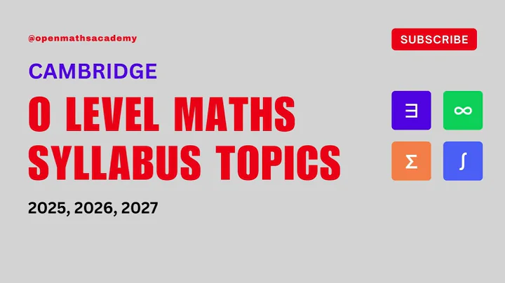 Main topics in Cambridge O Level Mathematics Syllabus D (4024) #olevelmathematics #olevelmaths