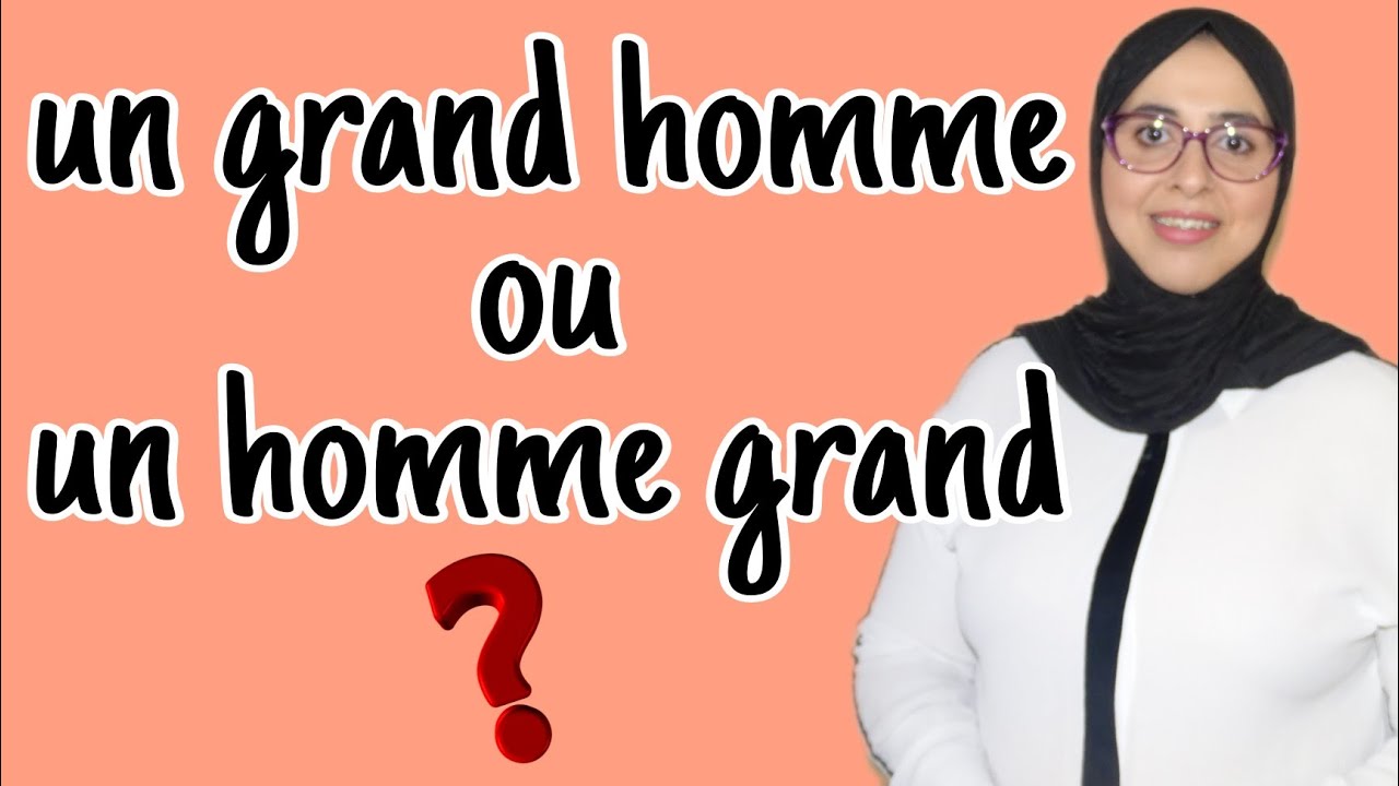 La place des adjectifs qualificatifs 6