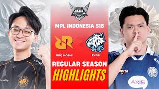 [HIGHLIGHTS] RRQ HOSHI vs EVOS MPL ID S18 REGULAR SEASON | RRQ vs EVOS