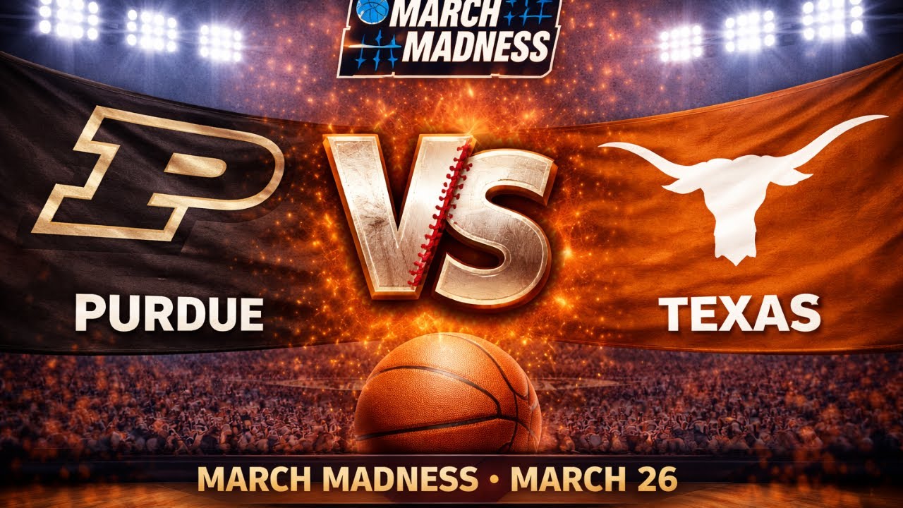 2026 MARCH MADNESS Purdue Vs Texas LIVE Radio Style Play By Play 