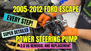 Ford Escape power steering pump replacement (all the steps!) by The Joy of Wrenching 16,535 views 6 months ago 31 minutes