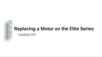 Changing a motor on the Onefinity Elite Series