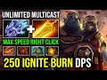 WTF 250 Radiance Ignite Burn DPS 5300 HP Tank Right Click Unlimited Multicast Ogre Magi Dota 2