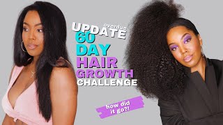 UPDATE Natural Hair Growth Regimen 2 Month Challenge | Grow Natural Hair | Melissa Denise