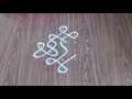 5x1 dots kolam  simple and easy sikku kolam  melikala muggulu  daily muggulu  beginners kolam