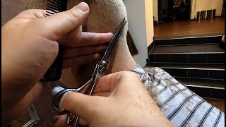 ASMR Haircut Transformation, Mainly Scissors, No Hairdryer, No Talking.