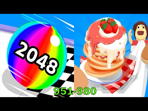 Ball Run 2048 VS Pancake Run Android iOS Gameplay Ep 2