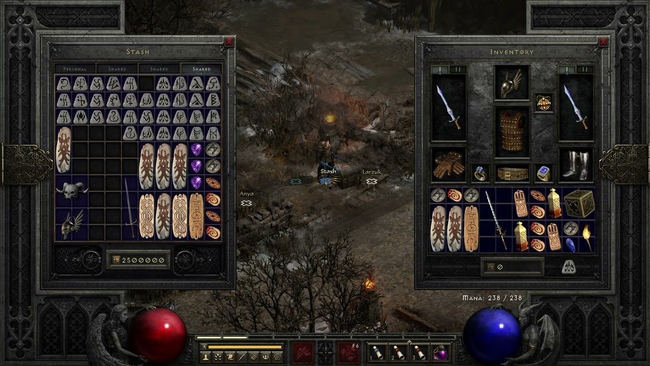 Crafting Fortitude Rune Word Colossus Sword D2R Diablo 2 Resurrected