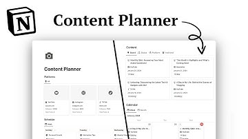 Notion Content Planner Template Tour (FREE Download)