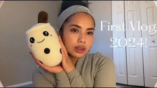 First Vlog 2024 | cooking, cleaning & late night gym