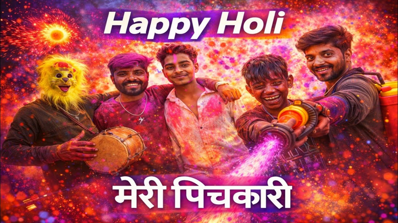  Holi ki Hardik Shubhkamnaen || @TheHiddenAbhi 