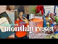 Monthly reset   cleaning planning grocery shopping and more