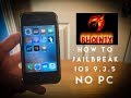 How To Jailbreak iOS 9.3.5 With No Computer / PC! (Fixed)