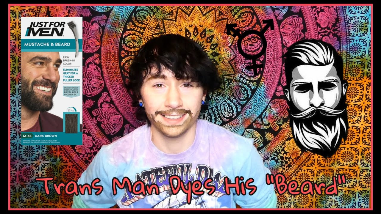 Trans Man Tries Facial Hair Dye // No Shave November Results YouTube