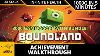 Boundland - Achievement Walkthrough (1000G IN 5 MINUTES) EASY 3000G TRIPLE STACK!