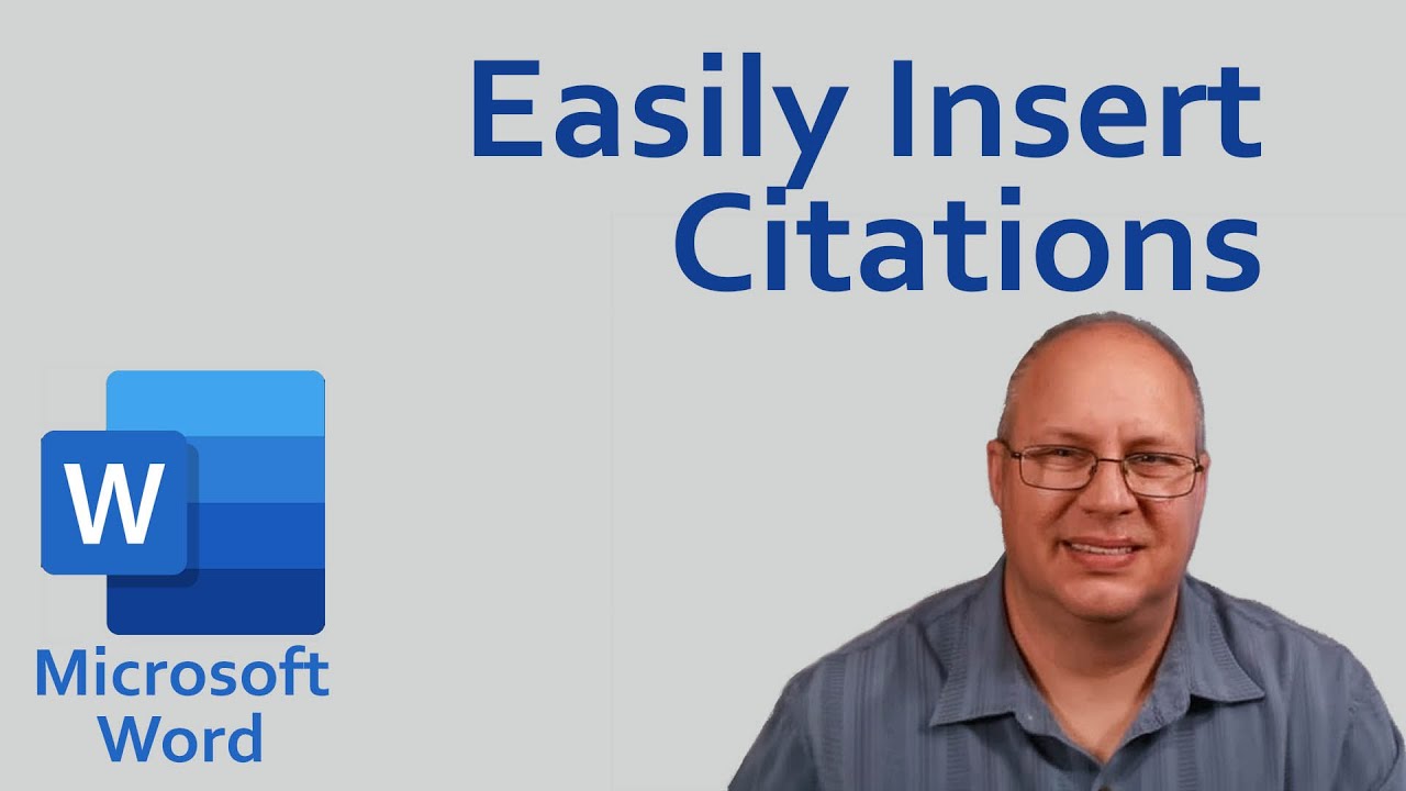 How to Easily Insert Citations in Microsoft Word - YouTube