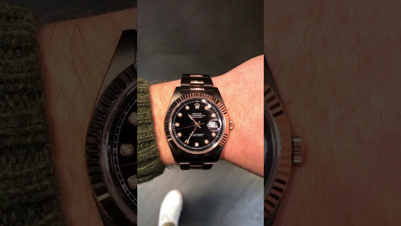 rolex datejust black venom