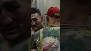 Max Holloway and Dustin Poirier after UFC 318 fight