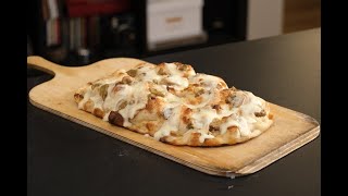 Pizza alla pala porcini e taleggio - trailer videocorso Pizza #9 micheleincucina.it