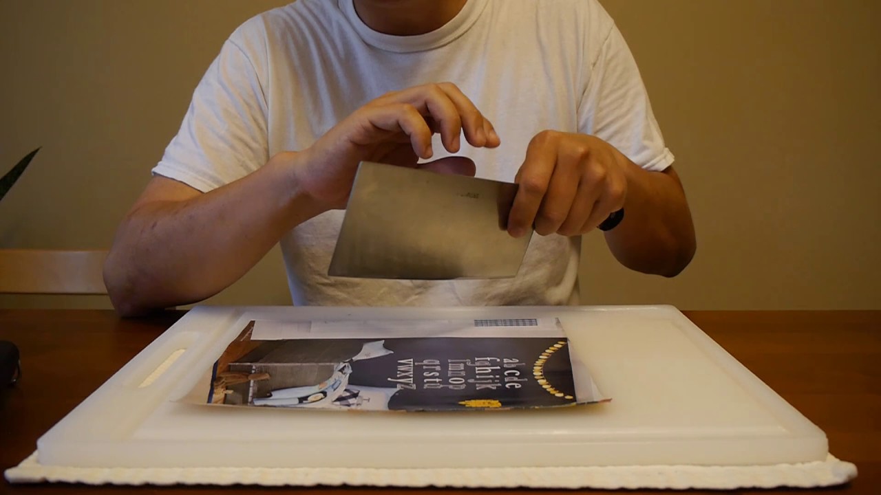 How to Draw Cut a Tomato with a Chinese Cleaver - YouTube